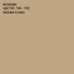#C0A684 - Indian Khaki Color Image